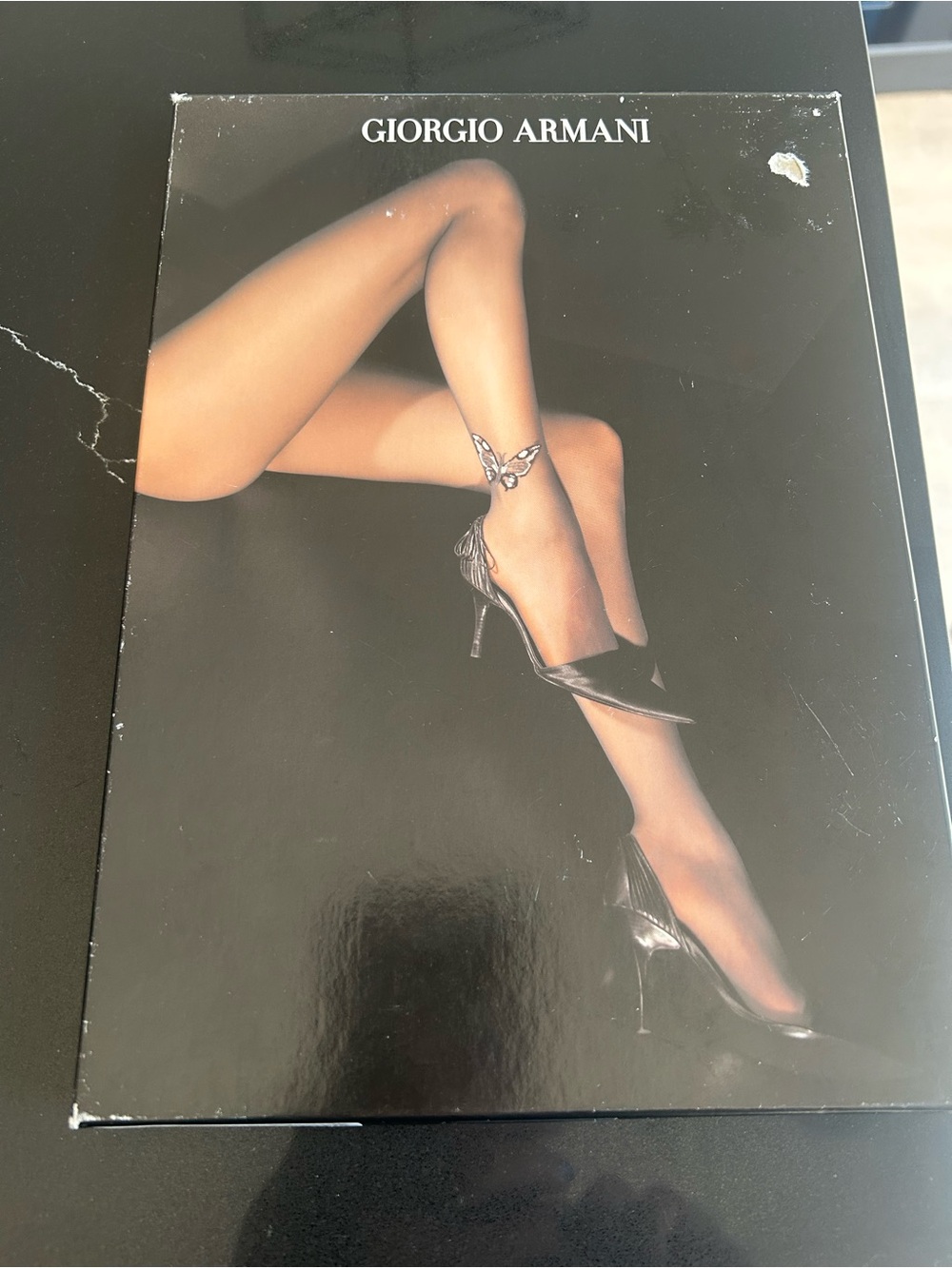 Wolford x Giorgio Armani Butterfly Ankle Nylons